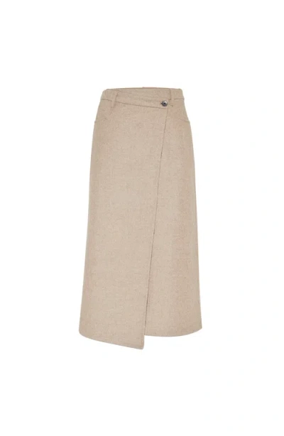 Brunello Cucinelli Wrap Wool Skirt