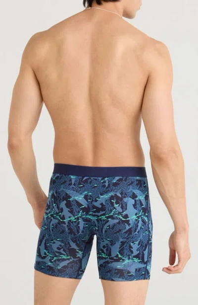Saxx Vibe Xtra Boxer Briefs In Blue