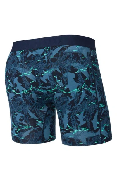 Saxx Vibe Xtra Boxer Briefs In Blue