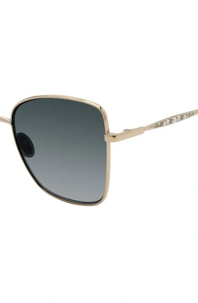 Stuart Weitzman 58mm Gradient Butterfly Sunglasses In Metallic