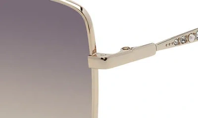 Stuart Weitzman 58mm Gradient Butterfly Sunglasses In Metallic