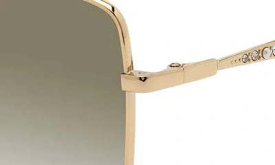 Stuart Weitzman 58mm Gradient Butterfly Sunglasses In Metallic