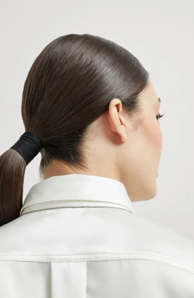Brunello Cucinelli Stretch-silk Satin Shirt In White