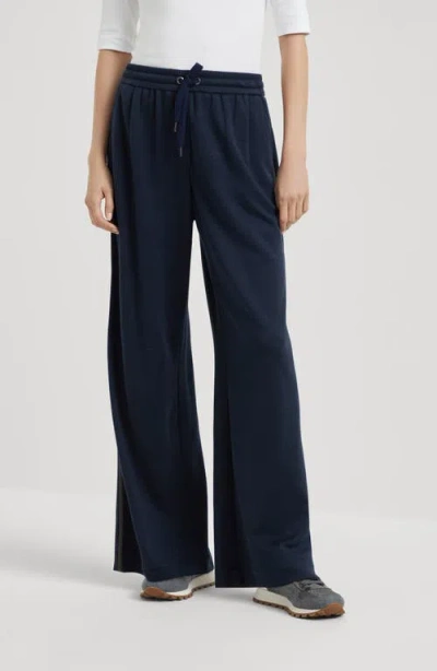 Brunello Cucinelli Wide Trousers In Black