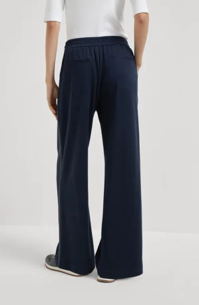 Brunello Cucinelli Wide Trousers In Black