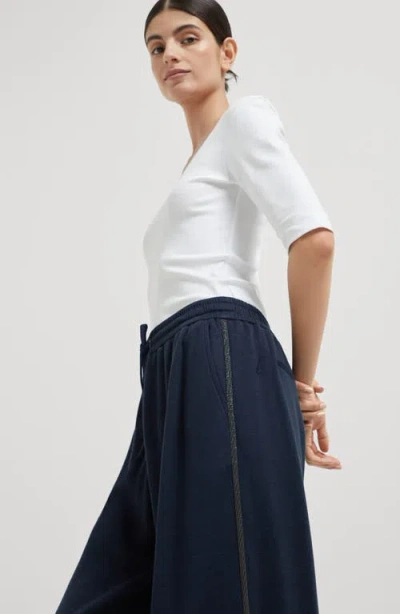 Brunello Cucinelli Wide Trousers In Black