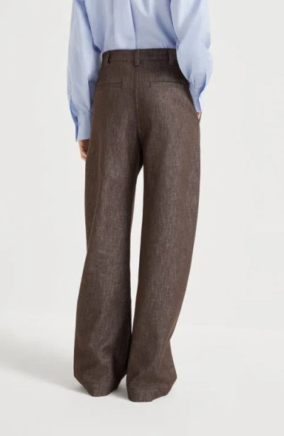 Brunello Cucinelli Women Relaxed-fit Trousers With A Curved Design