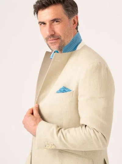 Koy Clothing Linen/wool/silk Blend Tailored Blazer