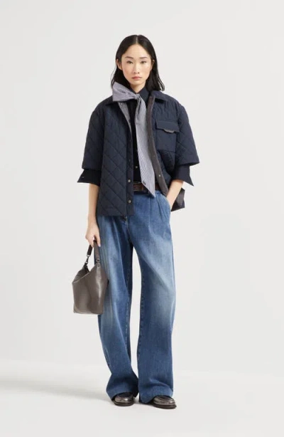 Brunello Cucinelli Contemporary Loose Trousers In Blue