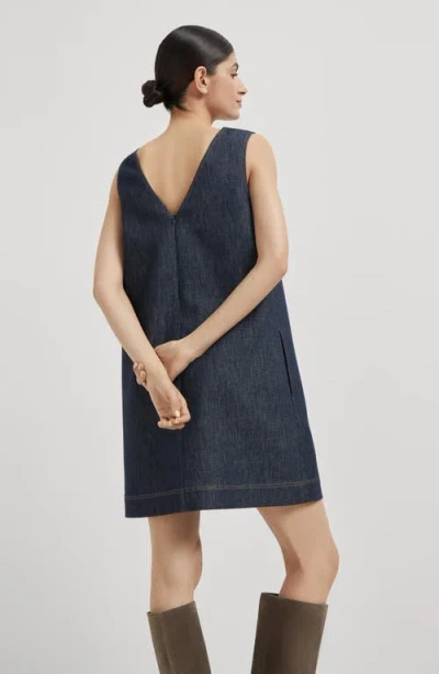 Brunello Cucinelli Klassisches Jeans-minikleid In Blue