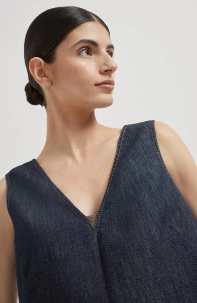 Brunello Cucinelli Klassisches Jeans-minikleid In Blue
