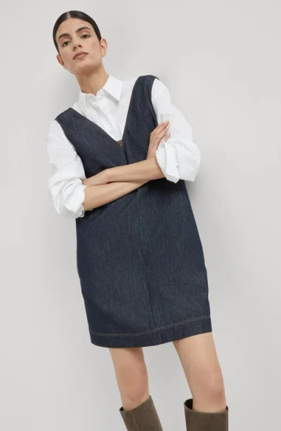 Brunello Cucinelli Klassisches Jeans-minikleid In Blue