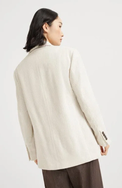Brunello Cucinelli Corduroy Blazer In Neutral