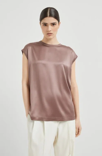 Brunello Cucinelli Satin T-shirt