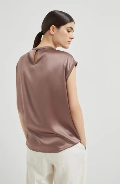 Brunello Cucinelli Satin T-shirt