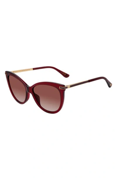 Stuart Weitzman 57mm Gradient Butterfly Sunglasses