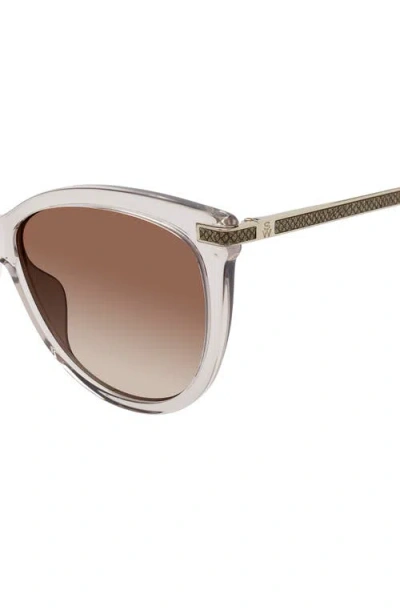 Stuart Weitzman 57mm Gradient Butterfly Sunglasses In Neutral