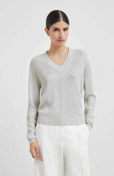 Brunello Cucinelli Vanisé Sweater In Gray