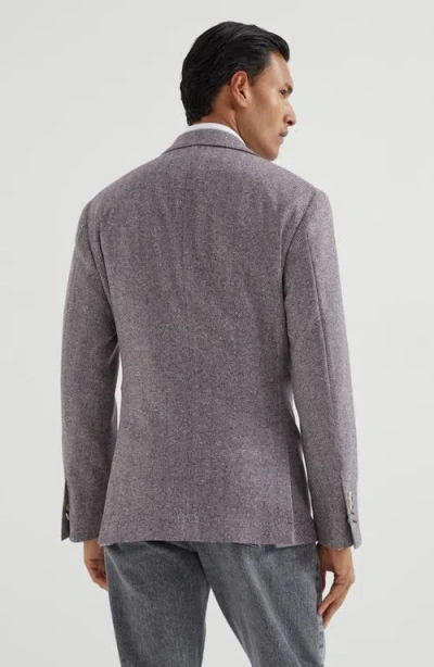 Brunello Cucinelli Chevron Deconstructed Blazer
