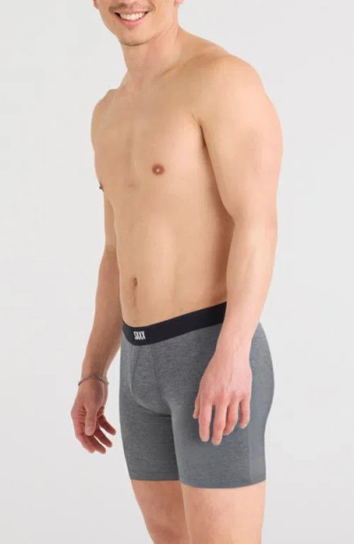 Saxx Assorted 3-pack Vibe Xtra Super Soft Boxer Briefs In Gray