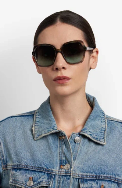 Stuart Weitzman 56mm Gradient Square Sunglasses