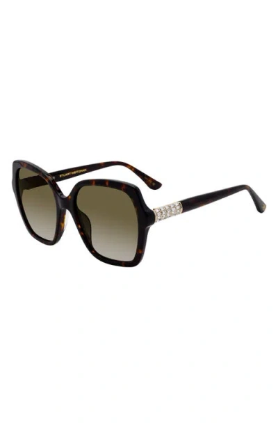 Stuart Weitzman 56mm Gradient Square Sunglasses