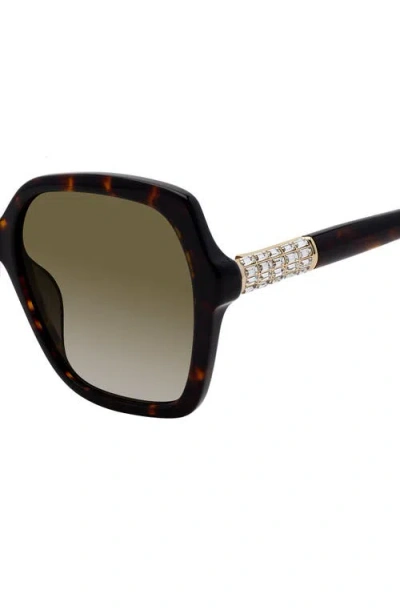 Stuart Weitzman 56mm Gradient Square Sunglasses