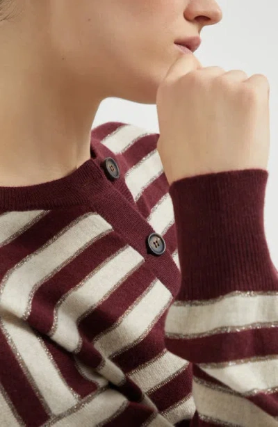 Brunello Cucinelli Cashmere Cardigan In Brown