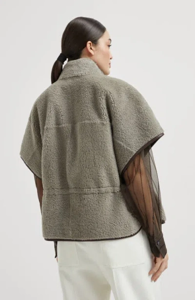 Brunello Cucinelli Lightweight Curly Sheep Shearling Jacket