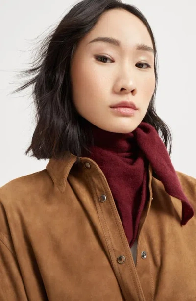 Brunello Cucinelli Foulard With Monili In Red
