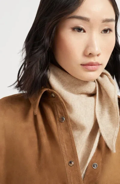 Brunello Cucinelli Foulard With Monili In Neutral