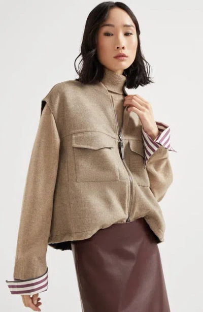 Brunello Cucinelli Hand-crafted Vest In Gray