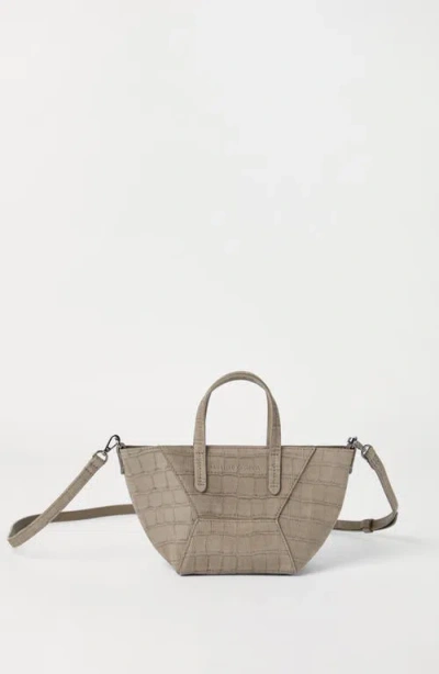 Brunello Cucinelli Croc Print Bc Duo Mini Bag