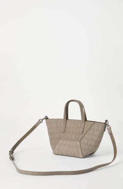 Brunello Cucinelli Croc Print Bc Duo Mini Bag
