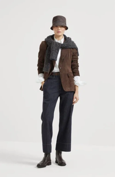 Brunello Cucinelli Sartorial Square Trousers In Black