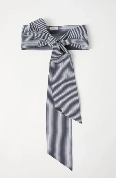 Brunello Cucinelli Monili-chain Poplin Foulard