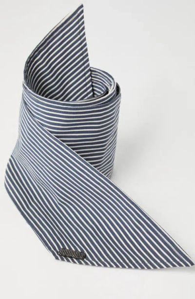Brunello Cucinelli Monili-chain Poplin Foulard