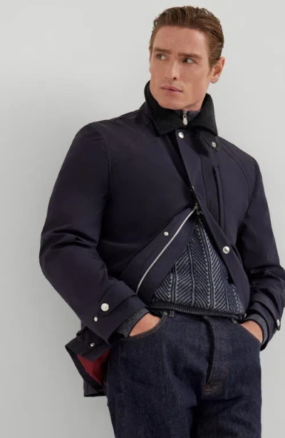 Brunello Cucinelli Stretch Coated Nylon Field Jacket