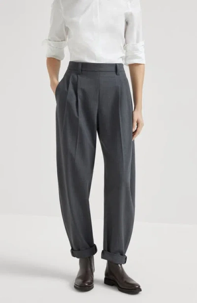 Brunello Cucinelli Slouchy Trousers In Gray