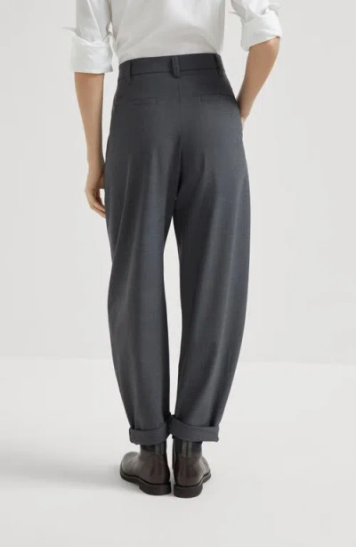 Brunello Cucinelli Slouchy Trousers In Gray