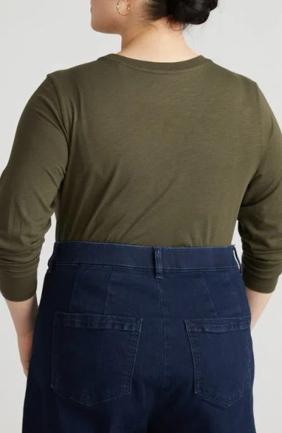 Universal Standard Light As Air Tie Front Top In Green