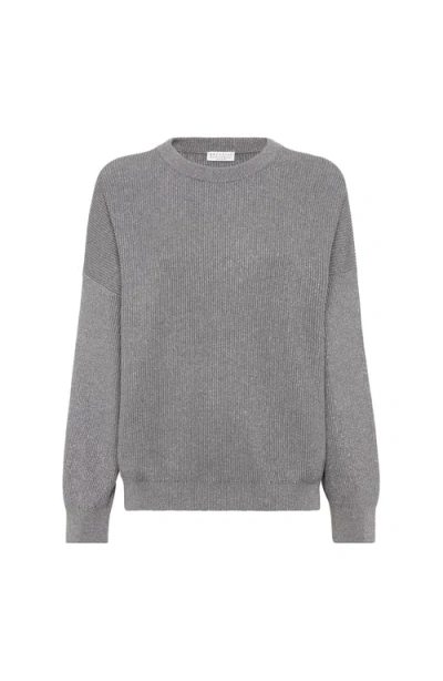 Brunello Cucinelli Sweaters In Gray