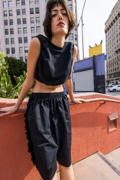 Toit Volant Zoe Crop Top 2.0 In Black