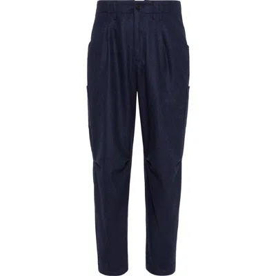 Brunello Cucinelli Virgin Wool Flannel Trousers