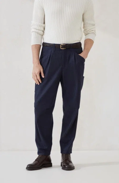 Brunello Cucinelli Virgin Wool Flannel Trousers