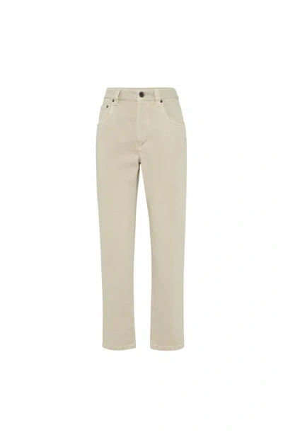 Brunello Cucinelli Straight Five-pocket Trousers In Neutral