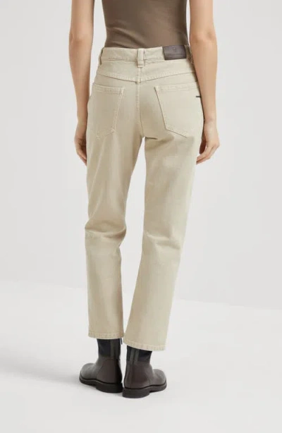 Brunello Cucinelli Straight Five-pocket Trousers In Neutral