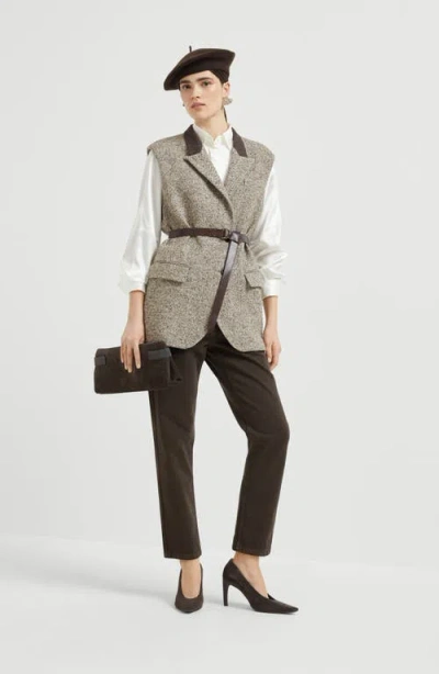 Brunello Cucinelli Straight Five-pocket Trousers In Brown