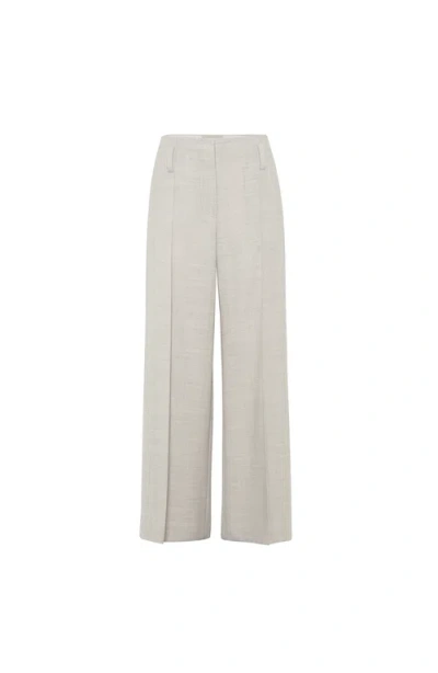 Brunello Cucinelli Sartorial Flared Trousers In Neutral