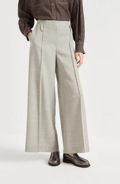 Brunello Cucinelli Sartorial Flared Trousers In Neutral
